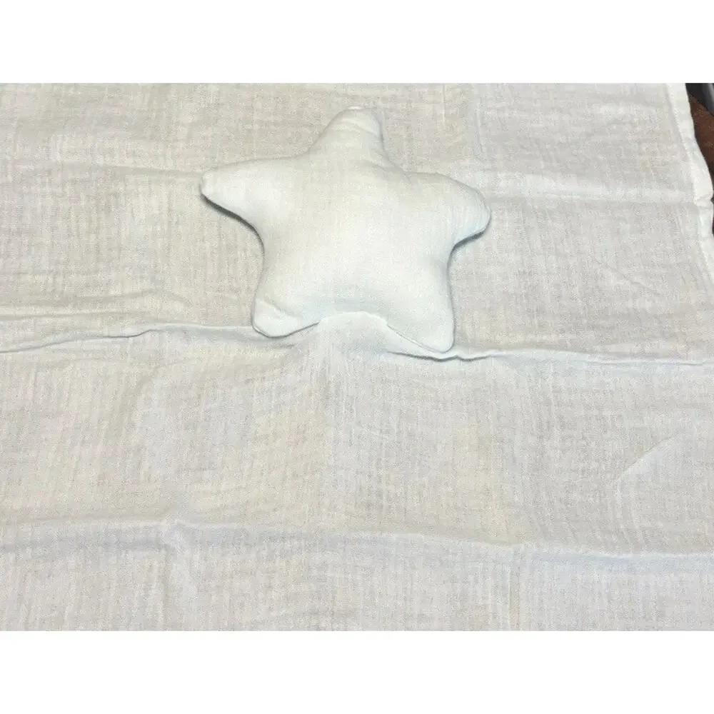 Ullabelle BABY SECURITY BLANKET SET (BLUE) Star Moon Shaped Nursery